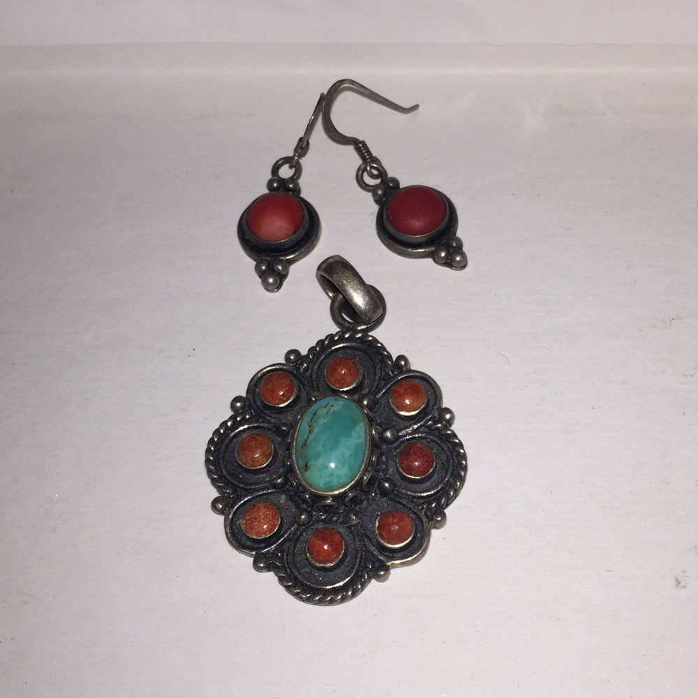 necklace and earrings vintage